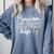 Proud Air Force Wife Air Force Graduation USAF Wife Comfort Colors Sweatshirt Blue Jean