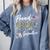 Proud Army Godmother Army Graduation Godmother US Army Comfort Colors Sweatshirt Blue Jean