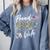 Proud Army Wife Army Graduation Wife US Army Wife Comfort Colors Sweatshirt Blue Jean