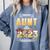 Proud Aunt Of A Class Of 2023 Graduate Graduation Women Comfort Colors Sweatshirt Blue Jean