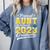 Proud Aunt Of a Class Of 2023 Graduate Senior Graduation Comfort Colors Sweatshirt Blue Jean