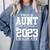 Proud Aunt Graduation Senior 23 Grad Class Of 2023 Comfort Colors Sweatshirt Blue Jean