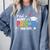Proud Aunt Of A Pre-K 2025 Graduate Class Of 2025 Graduation Comfort Colors Sweatshirt Blue Jean