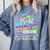 Proud Auntie Of Kindergarten Graduate 2025 Graduation Auntie Comfort Colors Sweatshirt Blue Jean