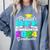 Proud Bff Of Kindergarten Graduate 2024 Graduation Bff Comfort Colors Sweatshirt Blue Jean