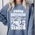 Proud Boyfriend Class Of 2025 Graduation Senior 2025 Golf Comfort Colors Sweatshirt Blue Jean