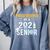Proud Brother Of a 2021 Senior Shirt Graduation Comfort Colors Sweatshirt Blue Jean
