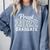 Proud Class Of 2022 Graduate Graduation Comfort Colors Sweatshirt Blue Jean
