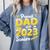 Proud Dad Of A 2023 Senior Graduation Comfort Colors Sweatshirt Blue Jean