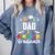 Proud DAD Of A 4th Grade Graduate Graduation 2024 Senior 24 Comfort Colors Sweatshirt Blue Jean