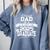 Proud Dad Class Of 2025 Graduate Graduation Ceremony Comfort Colors Sweatshirt Blue Jean