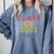 Proud Dad Of A Class Of 2027 Graduate Senior Graduation Comfort Colors Sweatshirt Blue Jean