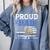 Proud Dad Of A State Trooper Police Officer Graduation Comfort Colors Sweatshirt Blue Jean