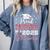 Proud Daughter Of 2025 College Graduate Family Graduation Comfort Colors Sweatshirt Blue Jean