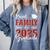 Proud Family Of a Class Of 2025 Graduate For Graduation Comfort Colors Sweatshirt Blue Jean