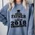 Proud Father Of A Class Of 2018 Graduate Tee Graduation Z1 Comfort Colors Sweatshirt Blue Jean