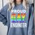 Proud Gay Engineer LGBTQ Rainbow Engineering Graduation Comfort Colors Sweatshirt Blue Jean