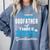 Proud Godfather Of Three 2023 Graduate 23 Class Graduation Comfort Colors Sweatshirt Blue Jean