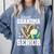 Proud Grandma Of A 2026 Senior Volleyball Graduation Leopard Comfort Colors Sweatshirt Blue Jean
