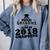 Proud Grandma Of A Class Of 2018 Tee Graduate Graduation Z1 Comfort Colors Sweatshirt Blue Jean