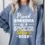 Proud Grandma Of a Soccer Senior 2026 Graduation Gifts Comfort Colors Sweatshirt Blue Jean