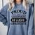 Proud Grandparent Of A Class Of 2024 Graduate Graduation Comfort Colors Sweatshirt Blue Jean