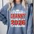 Proud Granny Of A Class Of 2026 Graduate Senior Graduation Comfort Colors Sweatshirt Blue Jean