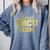 Proud HBCU Mom Graduation College Comfort Colors Sweatshirt Blue Jean