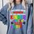 Proud MAWMAW Of Awesome Kindergarten Pre-K Graduation 2025 Comfort Colors Sweatshirt Blue Jean