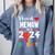 Proud MEMAW Of 2024 Pre-K Graduation Graduate Senior 2024 Comfort Colors Sweatshirt Blue Jean
