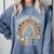 Proud Mimi Of a Class Of 2022 Graduate Graduation Rainbow Comfort Colors Sweatshirt Blue Jean