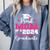 Proud Mom Of 2024 5th Grade Graduate Mother Graduation Comfort Colors Sweatshirt Blue Jean