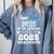 Proud MOM Of A 8th Grade Graduate 2025 Elementary Graduation Comfort Colors Sweatshirt Blue Jean