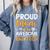 Proud Mom Of An Awesome Rad Tech Graduation Matching Family Comfort Colors Sweatshirt Blue Jean