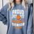 Proud Mom Of Basketball Senior 2026 Graduation Comfort Colors Sweatshirt Blue Jean