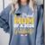 Proud Mom Of A Class Of 2026 Graduate Senior Gold Graduation Comfort Colors Sweatshirt Blue Jean