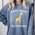 Proud Mom Graduation Shirt You Bet Giraffe Graduate Pun Comfort Colors Sweatshirt Blue Jean