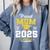 Proud Mom Of Two Class Of 2025 Graduates Twins Graduation Comfort Colors Sweatshirt Blue Jean