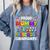 Proud MOMMY Of a 2025 Preschool Graduate Graduation Comfort Colors Sweatshirt Blue Jean