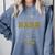 Proud Nana Of a 2025 Graduate Senior Graduation Women Premium Tri-Blend Comfort Colors Sweatshirt Blue Jean
