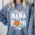 Proud Nana Of A 2026 Senior Basketball Graduation Comfort Colors Sweatshirt Blue Jean