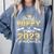 Proud Poppy Of Two 2023 Graduate Class 2023 Graduation Comfort Colors Sweatshirt Blue Jean