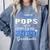 Proud Pops Of 2023 College Graduate Family 23 Graduation Comfort Colors Sweatshirt Blue Jean