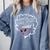 Proud Queen Masters Degree Graduation Women MSW Comfort Colors Sweatshirt Blue Jean