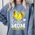 Proud Senior Mom Class Of 2026 Softball Graduation Heart Comfort Colors Sweatshirt Blue Jean