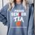 Proud Senior Tia 2026 Graduation Basketball Player Comfort Colors Sweatshirt Blue Jean