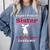 Proud Sister Of 2018 Graduate Dabbing Graduation Comfort Colors Sweatshirt Blue Jean