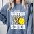 Proud Sister Of A 2026 Senior Softball Graduation Leopard Comfort Colors Sweatshirt Blue Jean