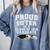 Proud Sister Of A Grad Class Of 2018 Graduation Apparel Comfort Colors Sweatshirt Blue Jean