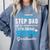Proud Step Dad Of 5th Grade Graduate 2024 Family Graduation Comfort Colors Sweatshirt Blue Jean